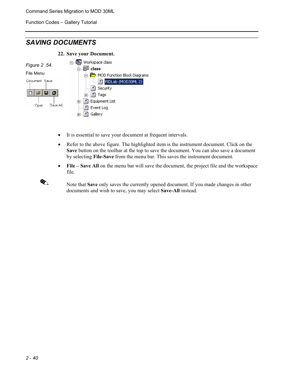 Saving documents | Micromod RetroPAK: SLC Configuration Manual User Manual | Page 78 / 394