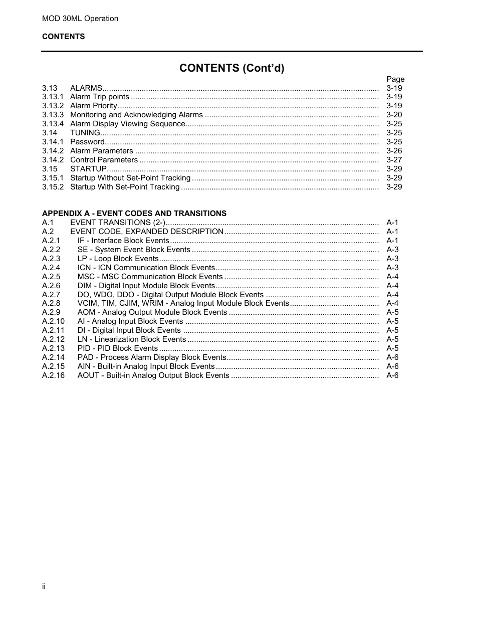 Contents (cont’d) | Micromod MOD: 30ML Operation and Template Setup User Manual | Page 4 / 84
