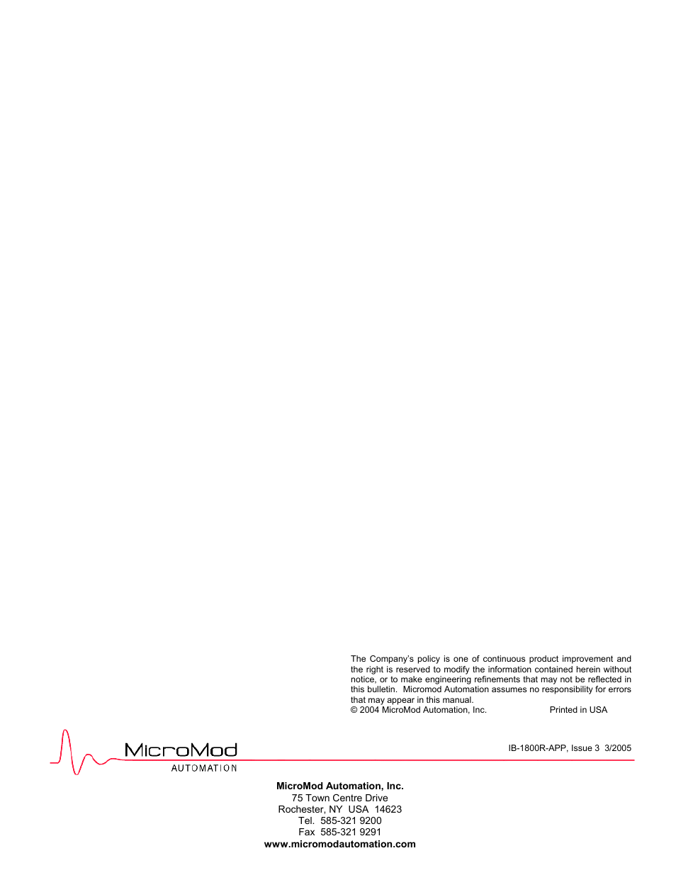 Micromod MOD: 30ML Functions Data Base Reference User Manual | Page 152 / 152