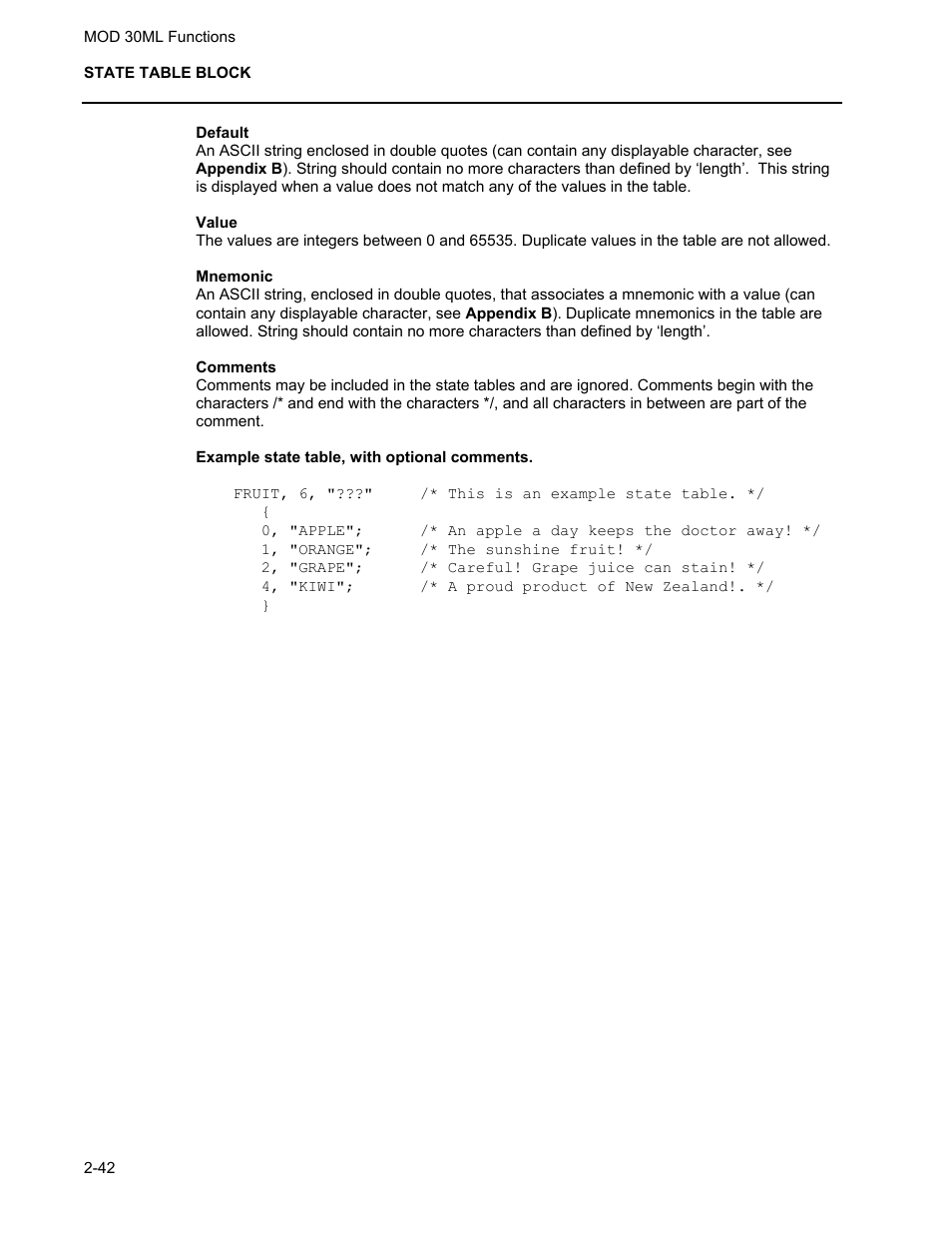 Micromod MOD: 30ML Functions Data Base Reference User Manual | Page 50 / 152