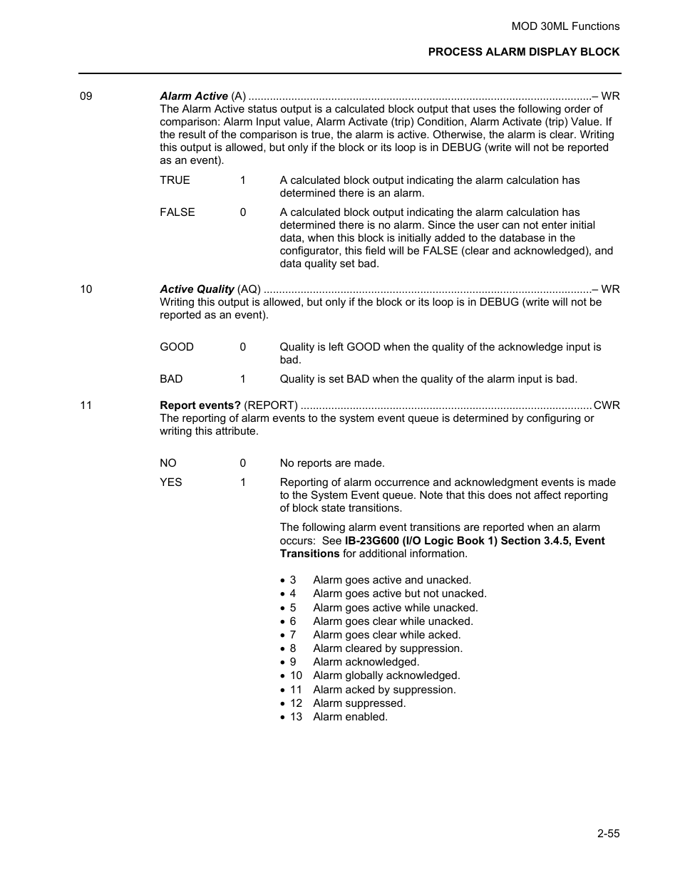 Micromod MOD: 30ML Functions Data Base Reference User Manual | Page 63 / 152