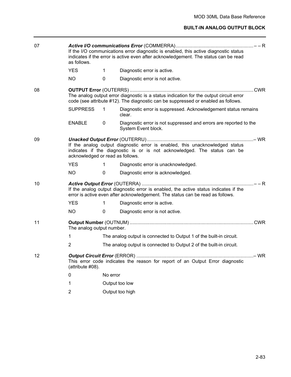 Micromod MOD: 30ML Functions Data Base Reference User Manual | Page 91 / 152