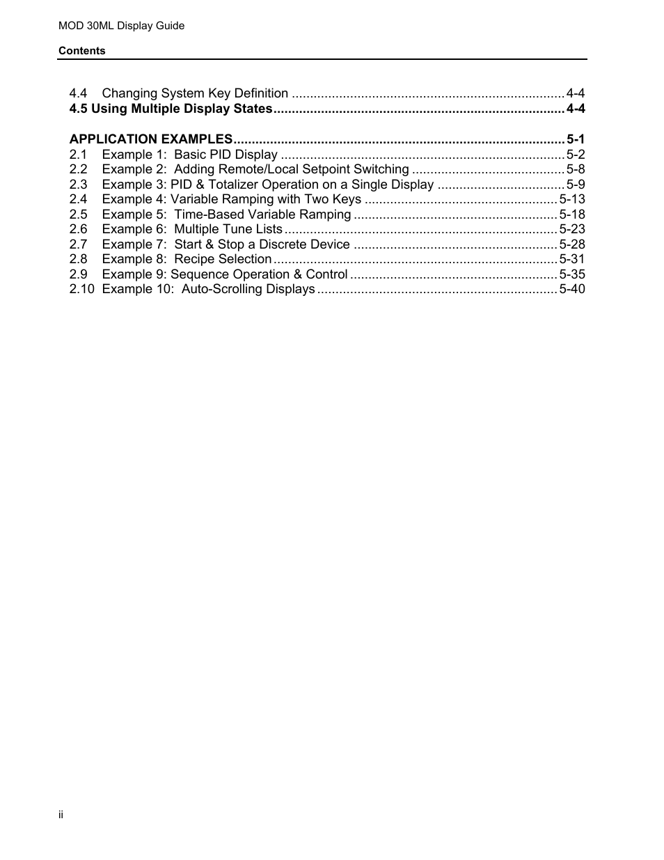 Micromod MOD: 30ML Display Script Guide User Manual | Page 4 / 98