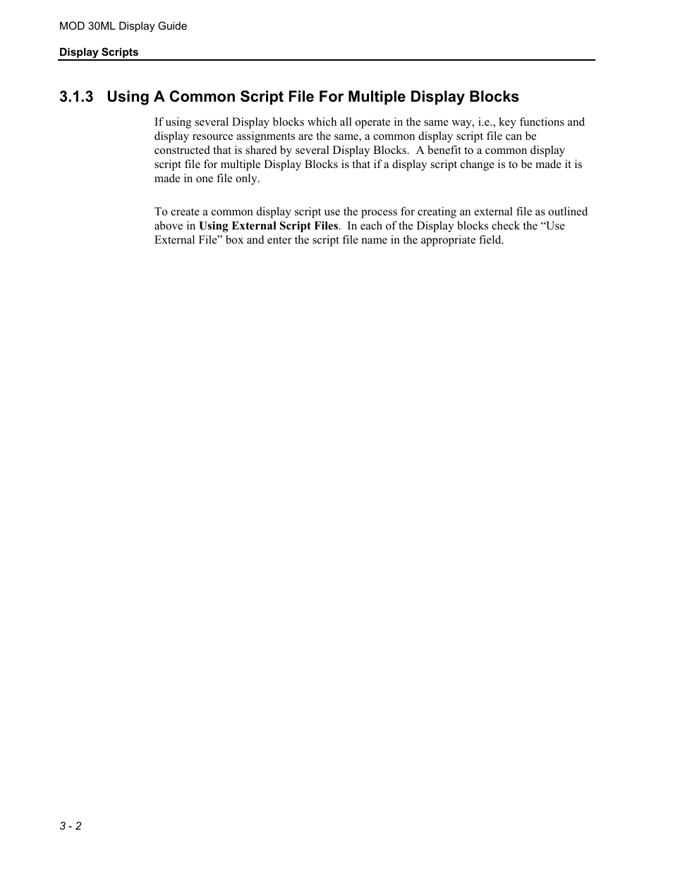 Micromod MOD: 30ML Display Script Guide User Manual | Page 40 / 98