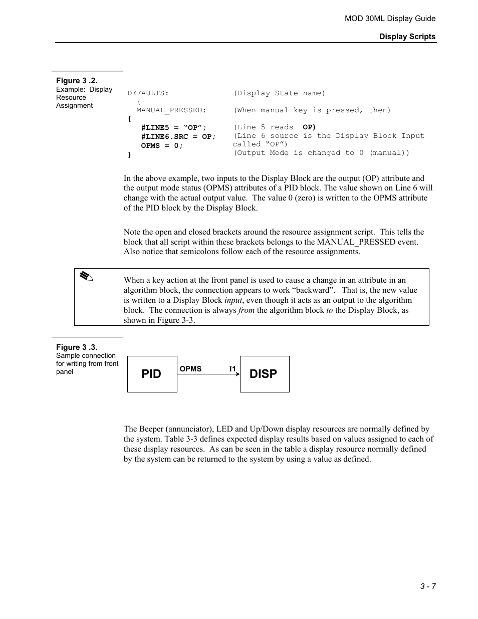 Pid disp | Micromod MOD: 30ML Display Script Guide User Manual | Page 45 / 98