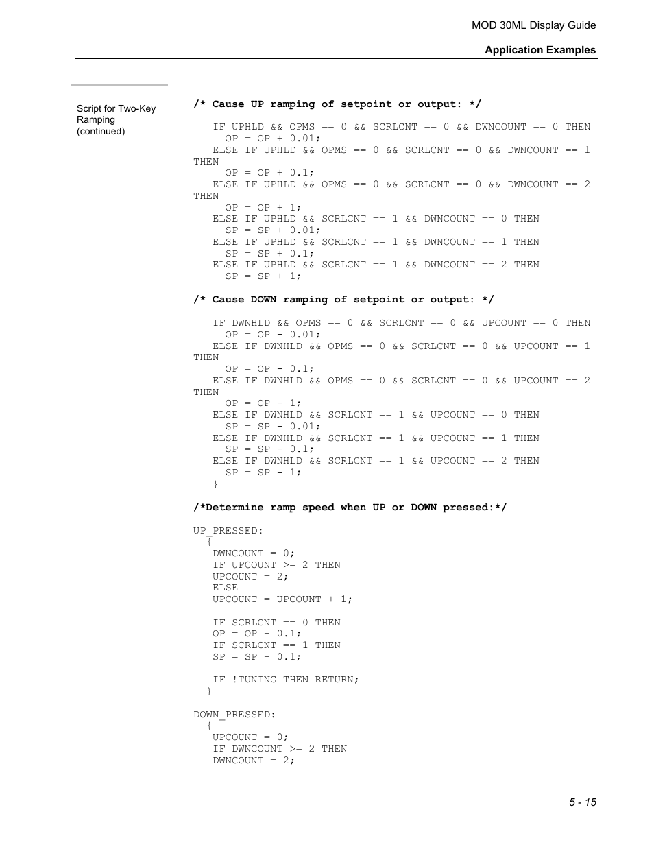 Micromod MOD: 30ML Display Script Guide User Manual | Page 69 / 98