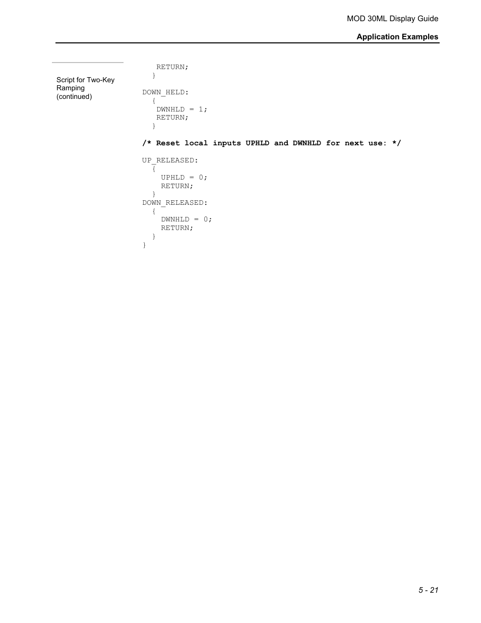 Micromod MOD: 30ML Display Script Guide User Manual | Page 75 / 98