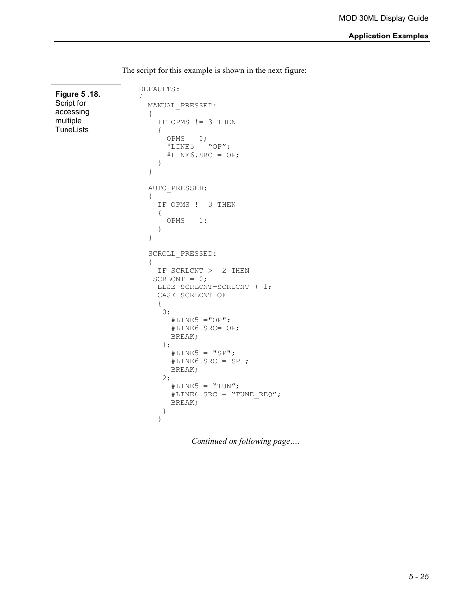 Micromod MOD: 30ML Display Script Guide User Manual | Page 79 / 98