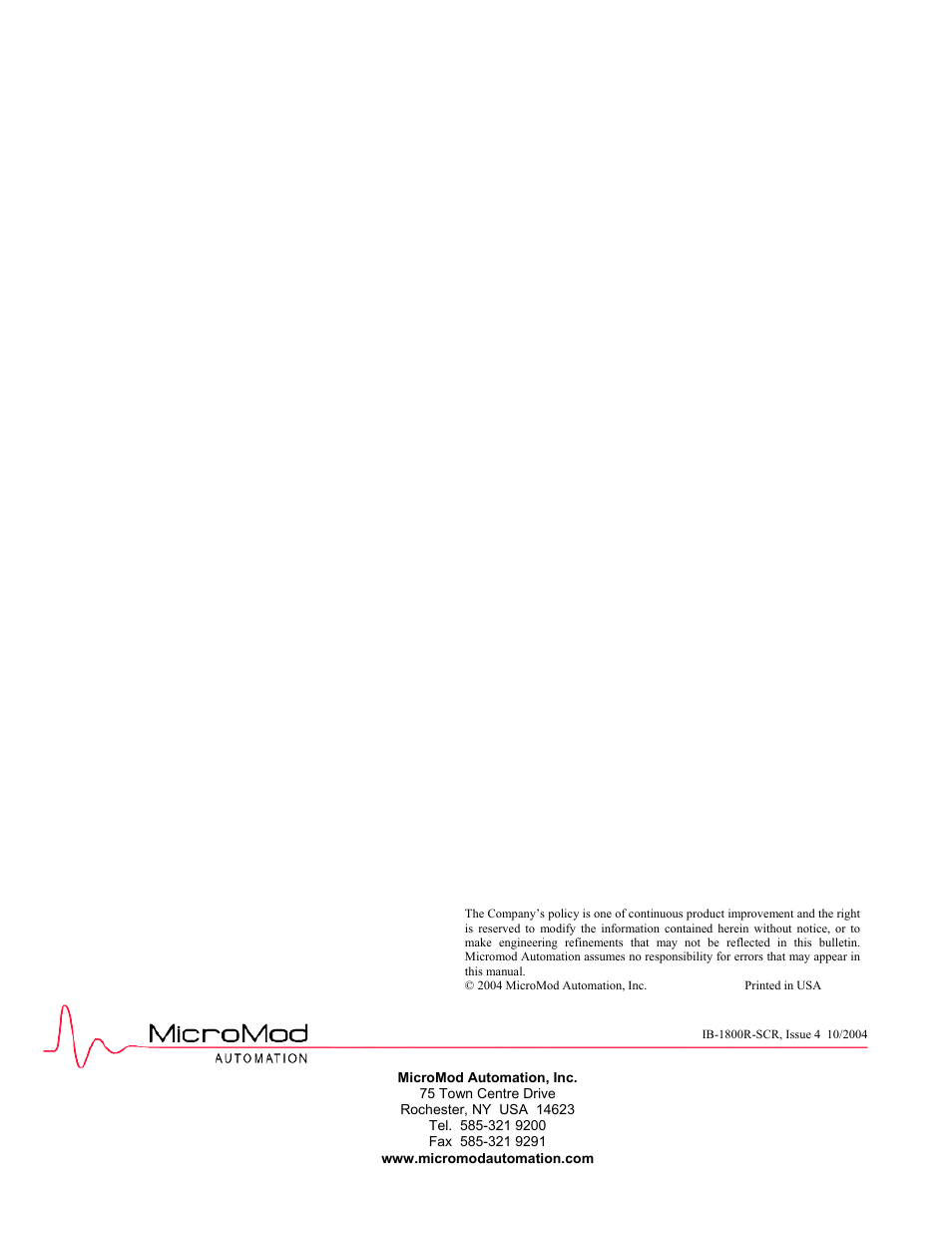 Micromod MOD: 30ML Display Script Guide User Manual | Page 98 / 98