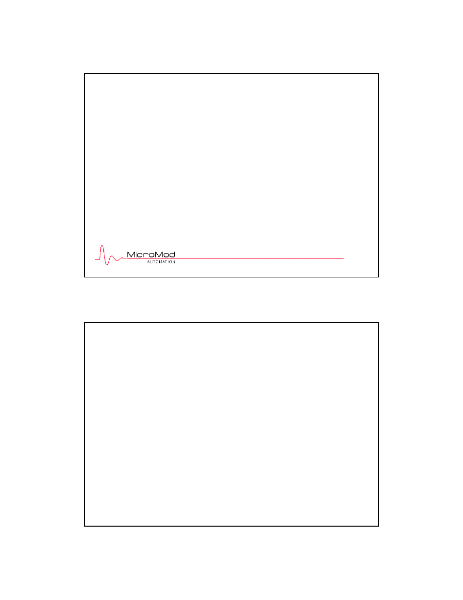 Micromod MOD: 30ML FrontFace Configuration Charts User Manual | 6 pages