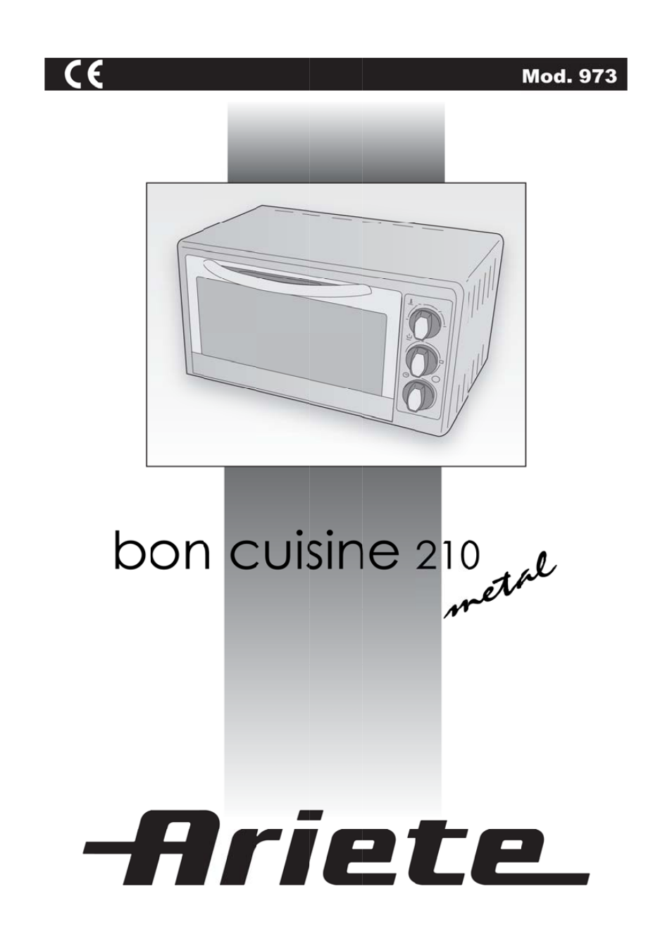 ARIETE Bon Culsine 210 Metal User Manual | 46 pages