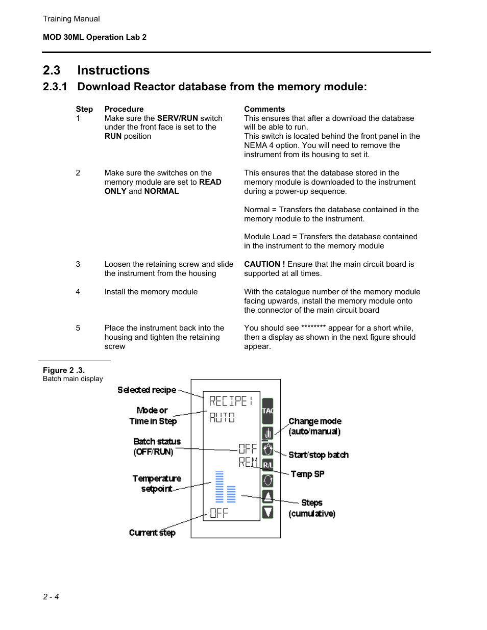 3 instructions | Micromod MOD: 30ML Controller Operation and Maintenance Training Manual User Manual | Page 16 / 74