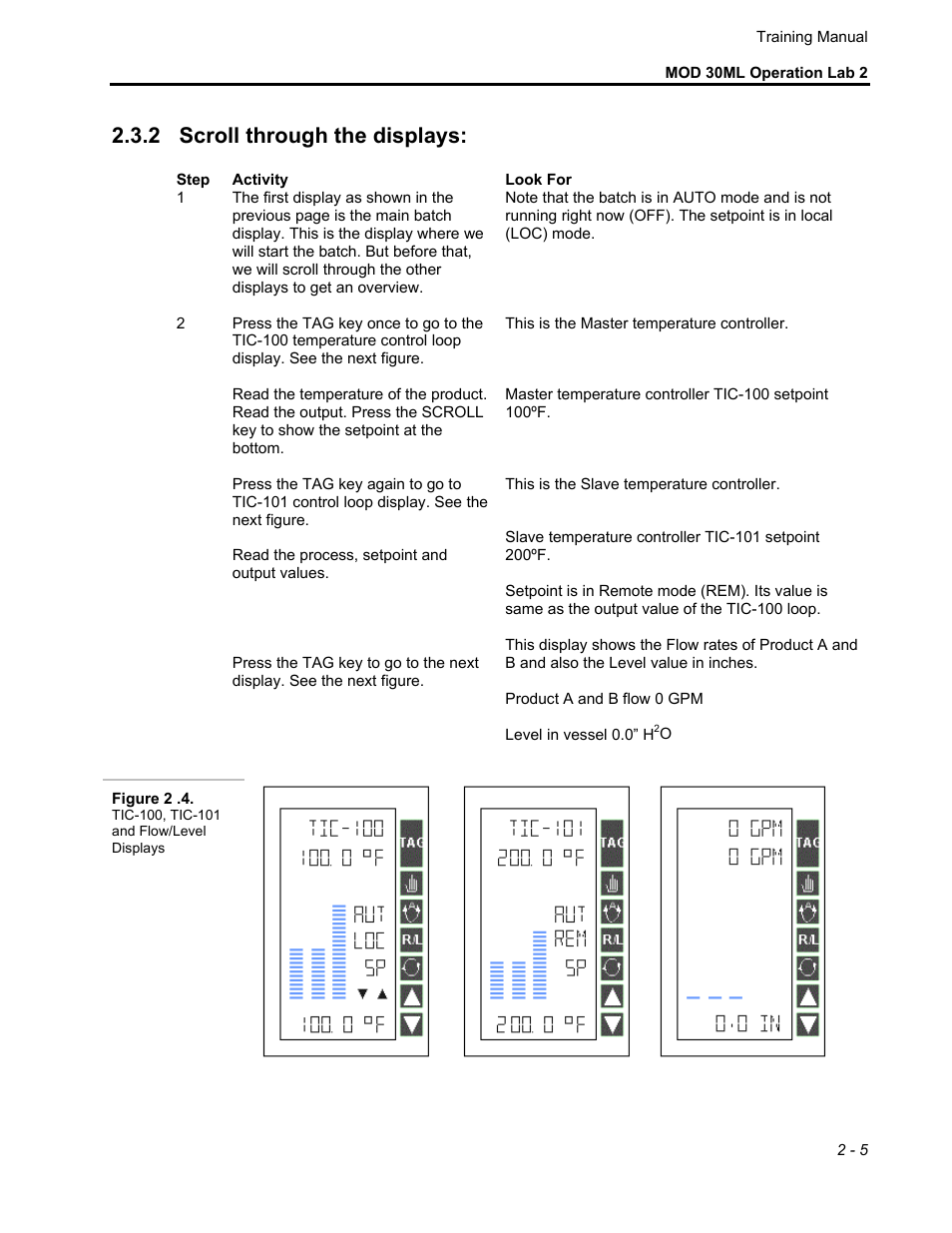 2 scroll through the displays | Micromod MOD: 30ML Controller Operation and Maintenance Training Manual User Manual | Page 17 / 74