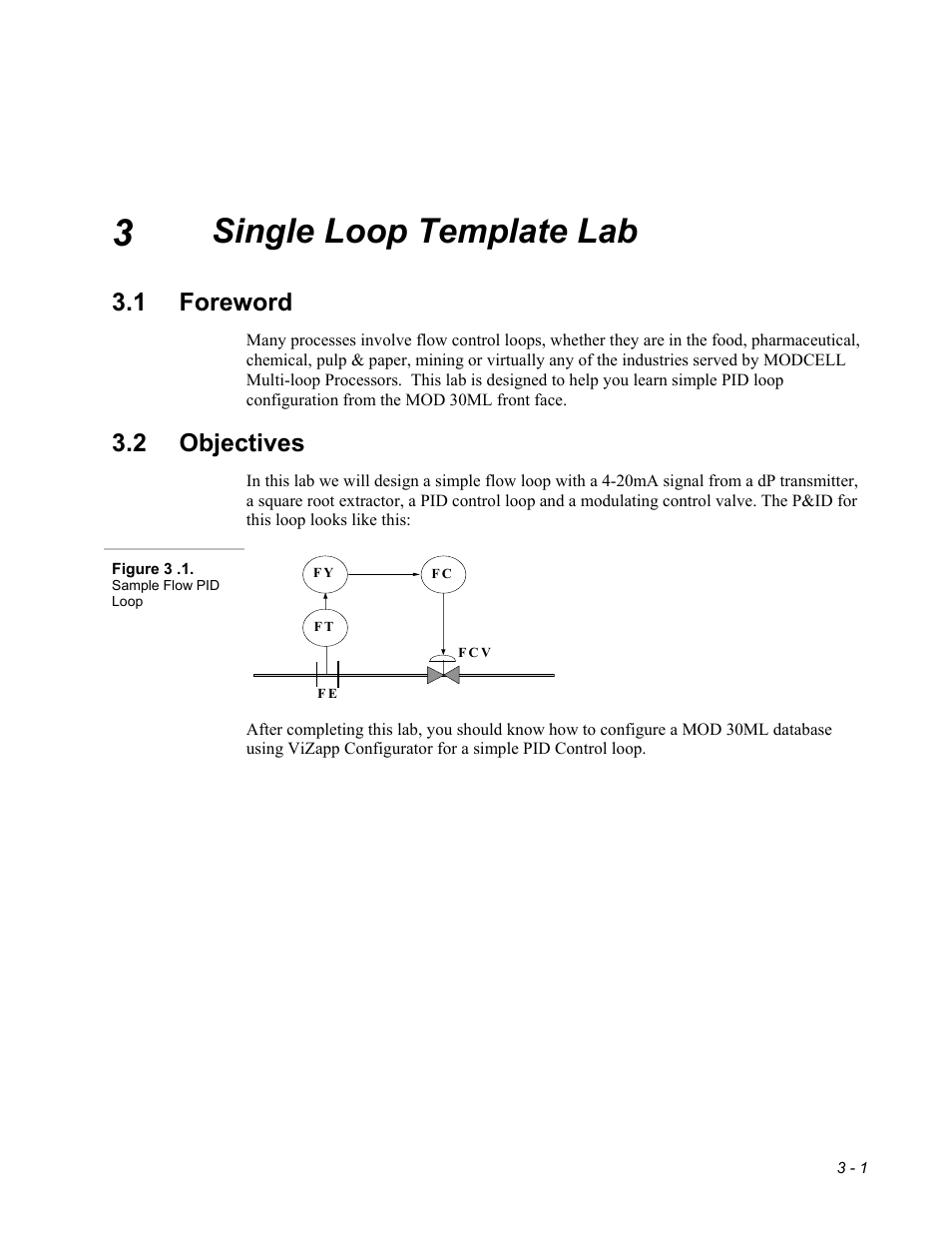 Single loop template lab, 1 foreword, 2 objectives | Micromod MOD: 30ML Controller Operation and Maintenance Training Manual User Manual | Page 23 / 74