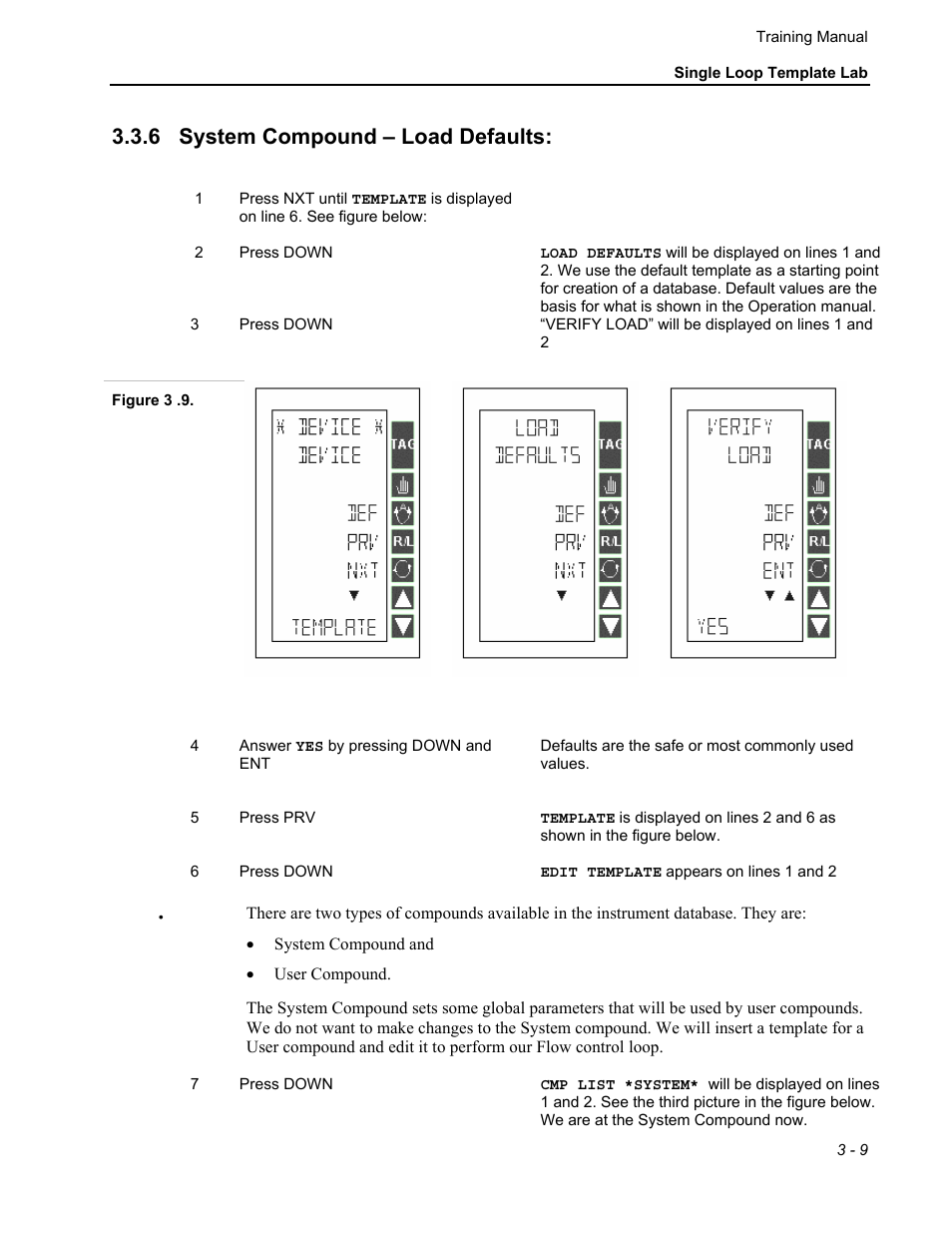6 system compound – load defaults | Micromod MOD: 30ML Controller Operation and Maintenance Training Manual User Manual | Page 31 / 74