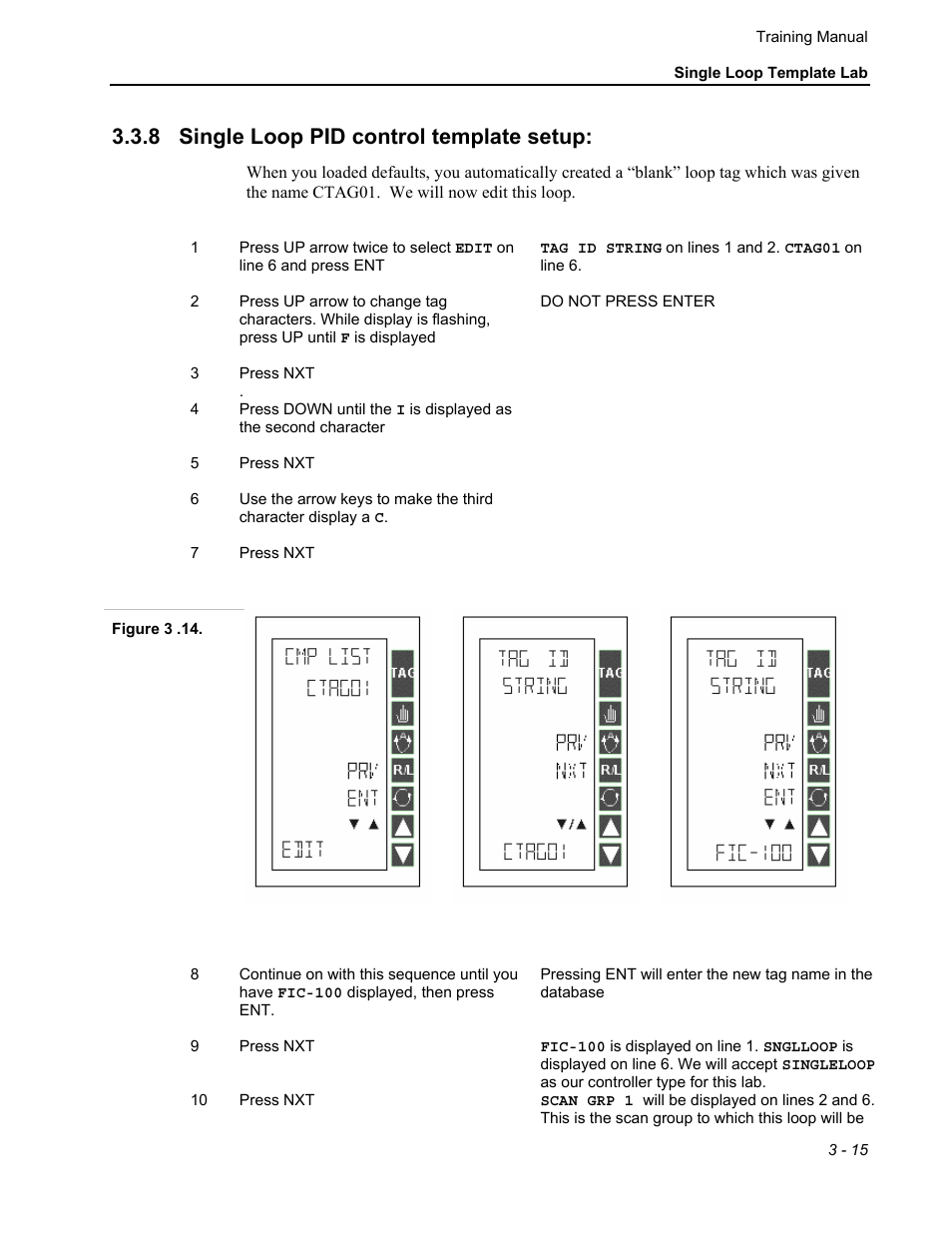 8 single loop pid control template setup | Micromod MOD: 30ML Controller Operation and Maintenance Training Manual User Manual | Page 37 / 74