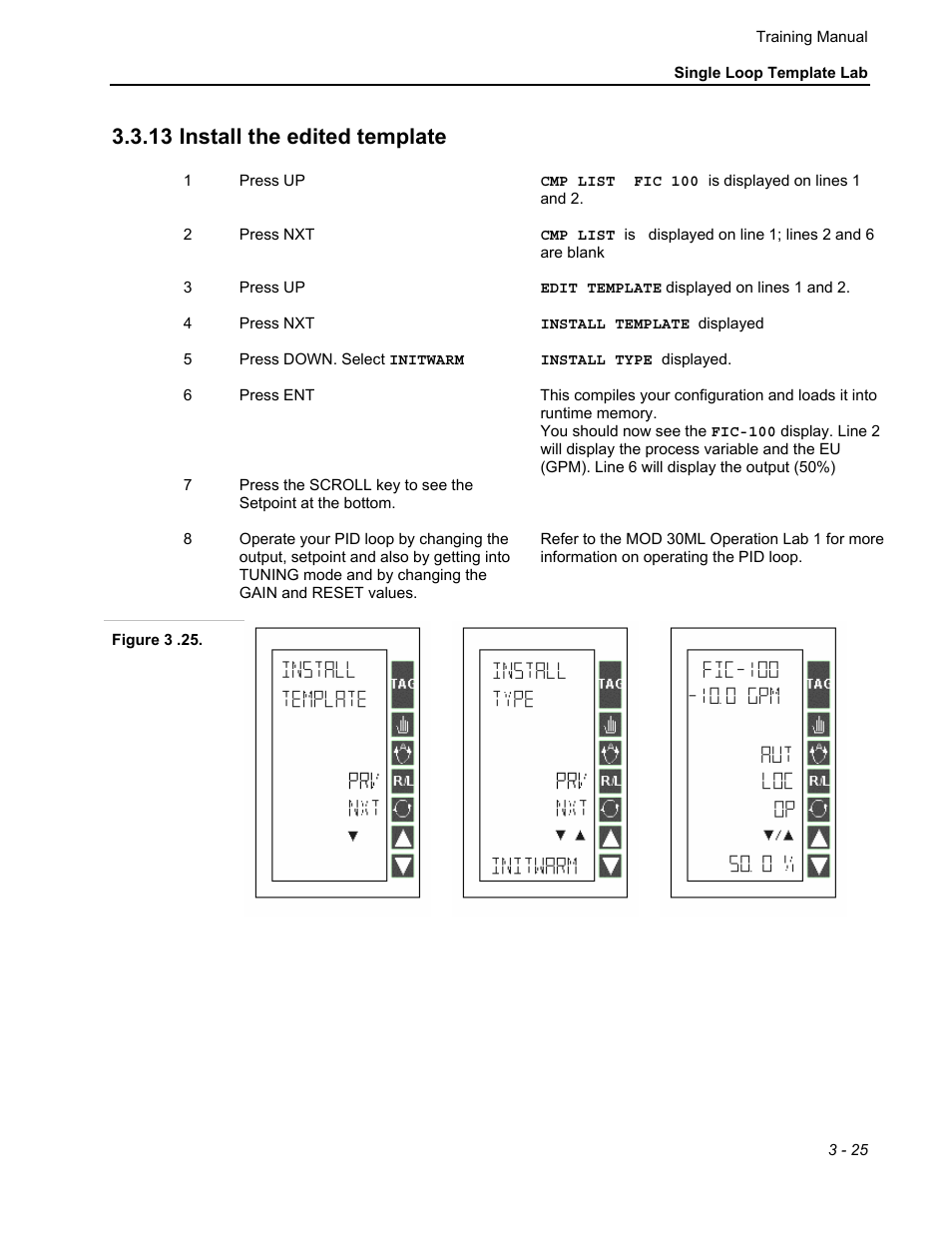 13 install the edited template | Micromod MOD: 30ML Controller Operation and Maintenance Training Manual User Manual | Page 47 / 74