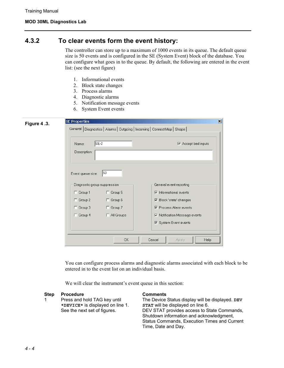 2 to clear events form the event history | Micromod MOD: 30ML Controller Operation and Maintenance Training Manual User Manual | Page 52 / 74