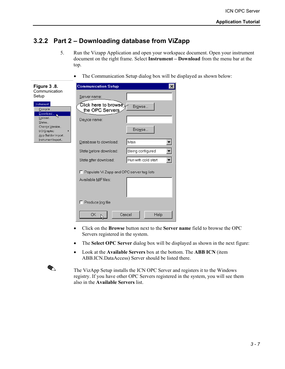Part 2 – downloading database from vizapp, 2 part 2 – downloading database from vizapp | Micromod MOD: ICN OPC Server Users Guide User Manual | Page 21 / 38