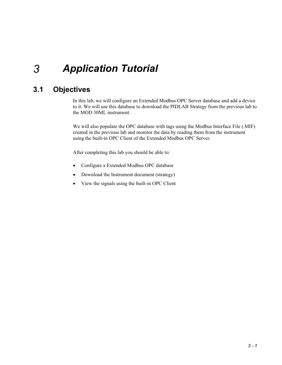 Application tutorial, Objectives | Micromod MOD: Extended Modbus (XModbus) OPC Server Users Guide User Manual | Page 15 / 42