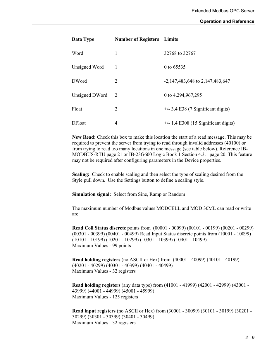 Micromod MOD: Extended Modbus (XModbus) OPC Server Users Guide User Manual | Page 35 / 42