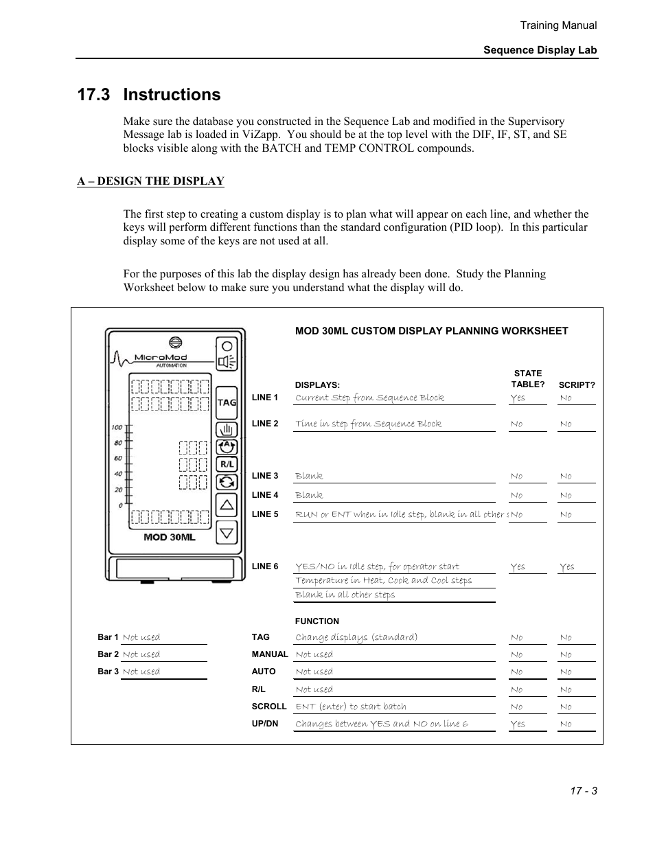 3 instructions | Micromod MOD: 30MLTraining Manual User Manual | Page 229 / 294