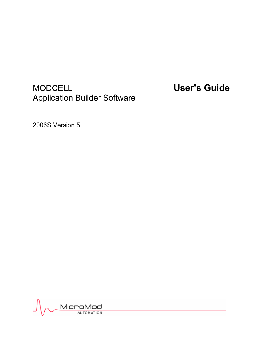 Micromod MOD: MODCELL Application Builder Software User Manual | 100 pages