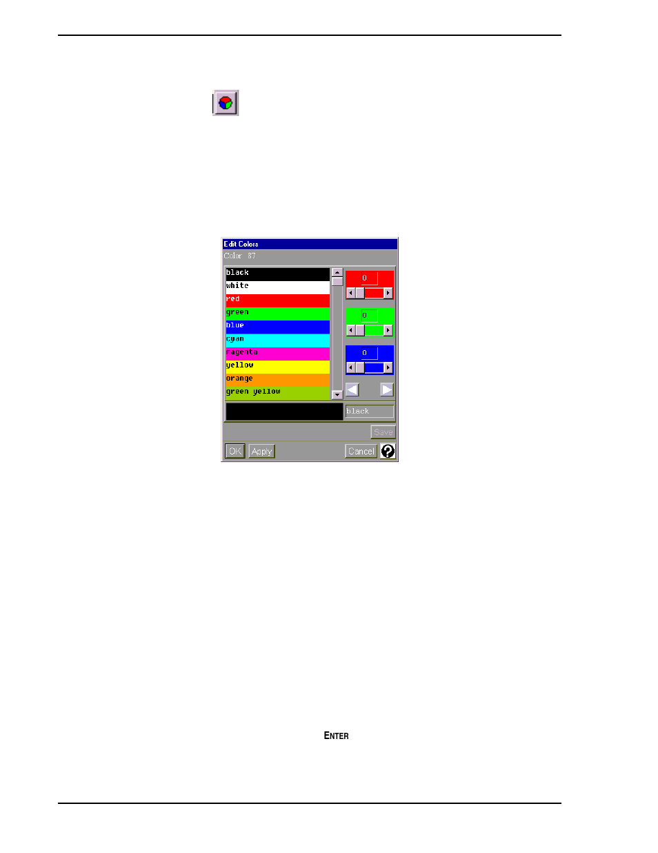 4 creating custom color definitions, Figure 4-4. edit colors window | Micromod Micro-PWC: 53PW6000 MicroPWC Configuration Guide User Manual | Page 120 / 368