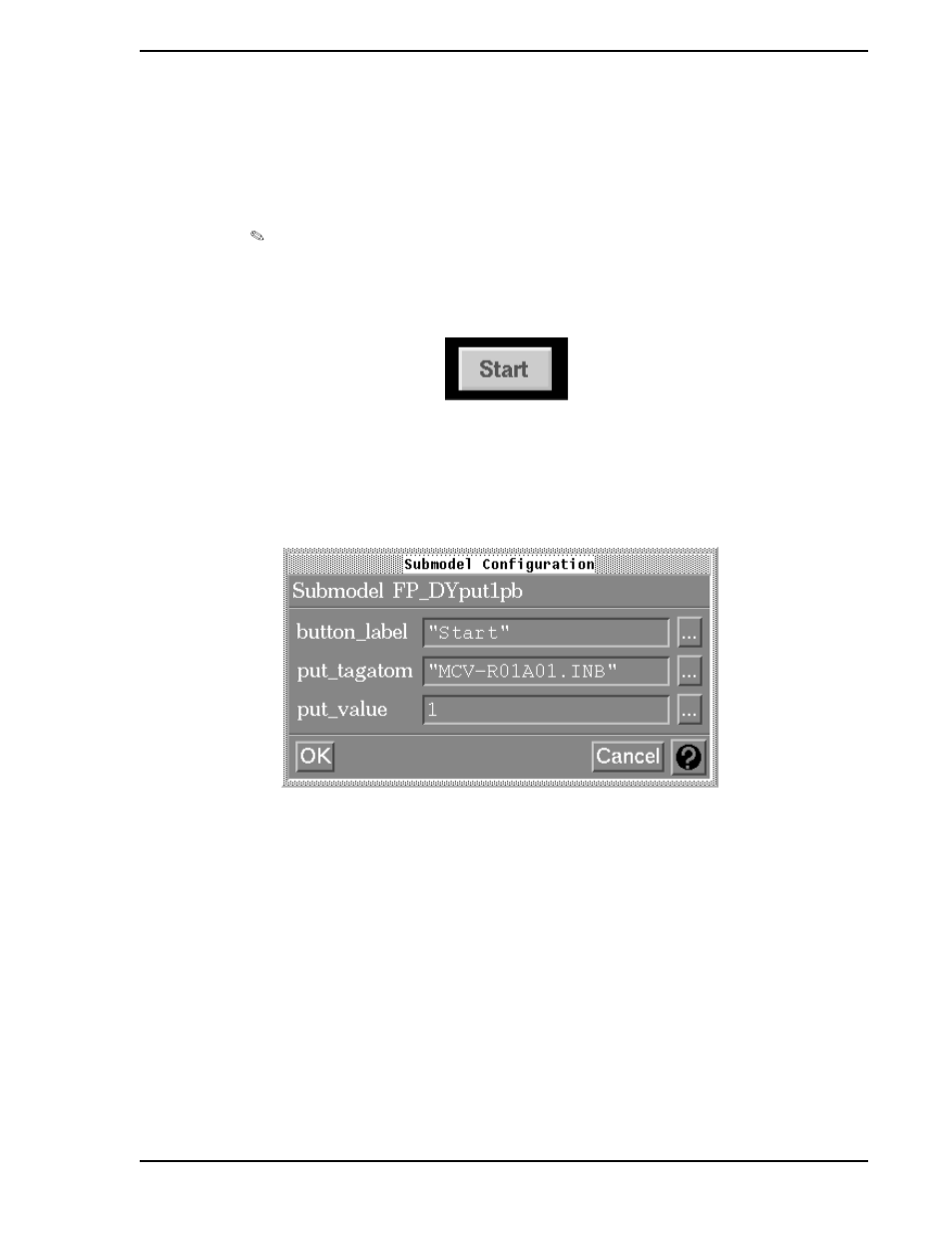 6 fp_dyput1pb, Figure 4-47. put1 pushbutton configuration window | Micromod Micro-PWC: 53PW6000 MicroPWC Configuration Guide User Manual | Page 191 / 368
