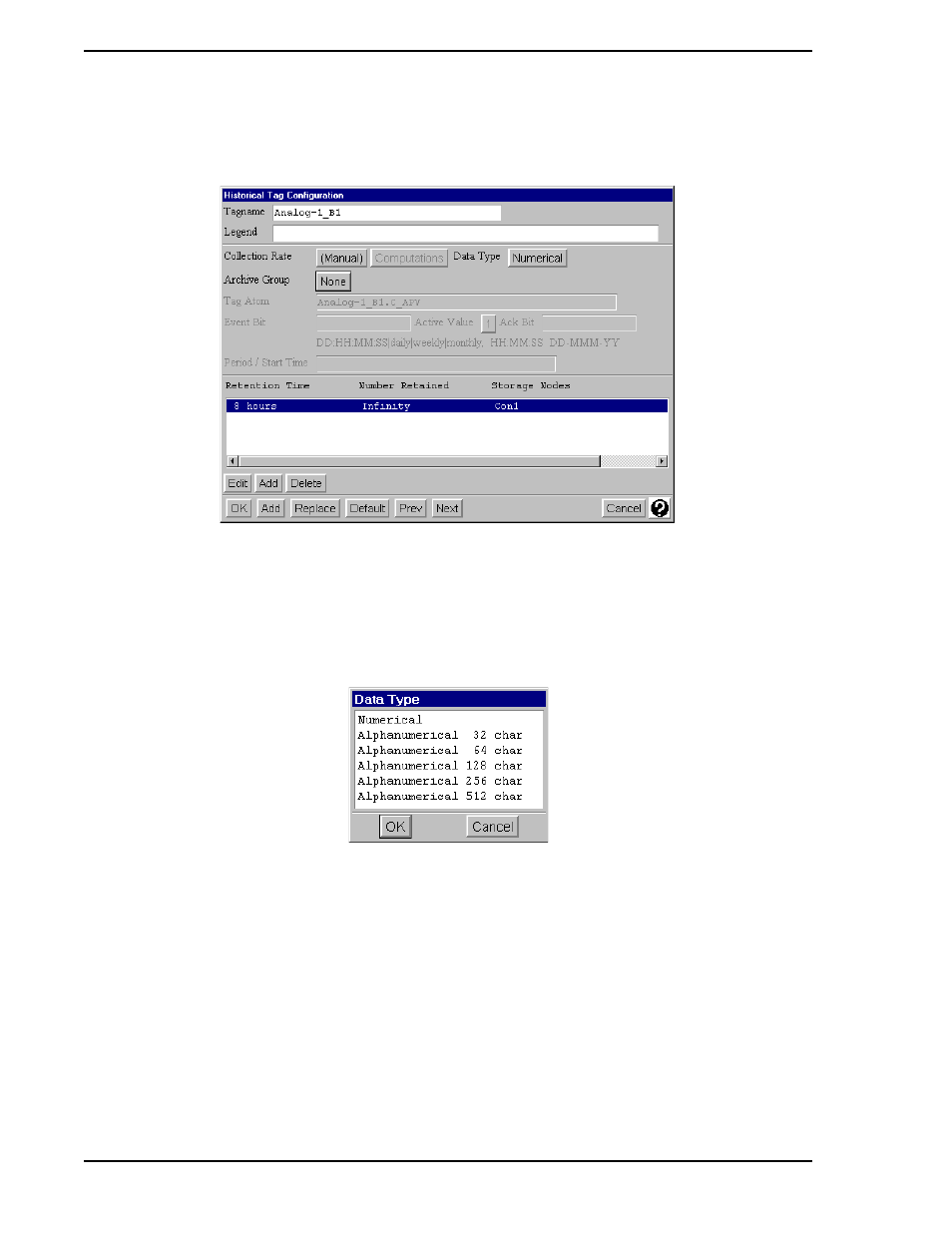 Configuration, Figure 5-5. data type window, Figure 5-4 | Micromod Micro-PWC: 53PW6000 MicroPWC Configuration Guide User Manual | Page 244 / 368