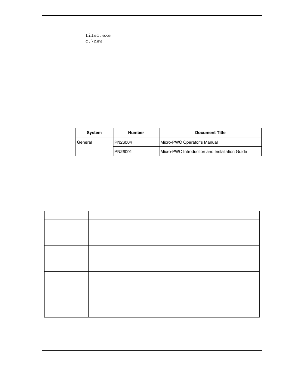 7 revision variable, 5 reference documents, 6 glossary of terms and abbreviations | Table 1-1. reference documents, Table 1-2. terms and abbreviations | Micromod Micro-PWC: 53PW6000 MicroPWC Configuration Guide User Manual | Page 25 / 368