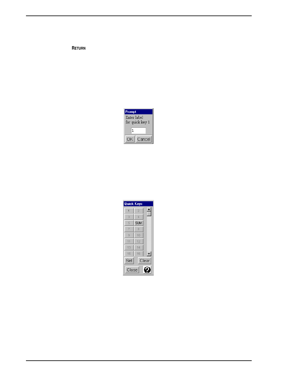 2 configuring quick keys, Figure 9-13. quick key label assignment window | Micromod Micro-PWC: 53PW6000 MicroPWC Configuration Guide User Manual | Page 304 / 368