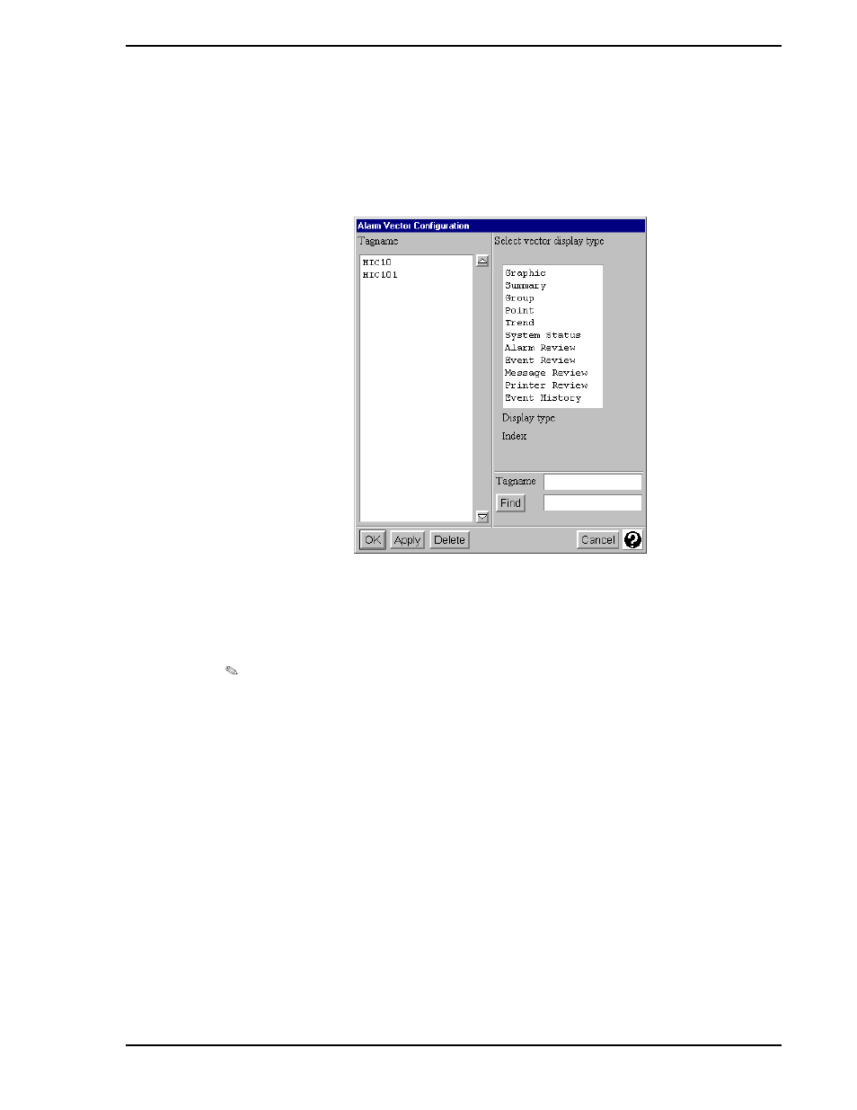 8 alarm vectors, Figure 2-12. alarm vector configuration window | Micromod Micro-PWC: 53PW6000 MicroPWC Configuration Guide User Manual | Page 49 / 368