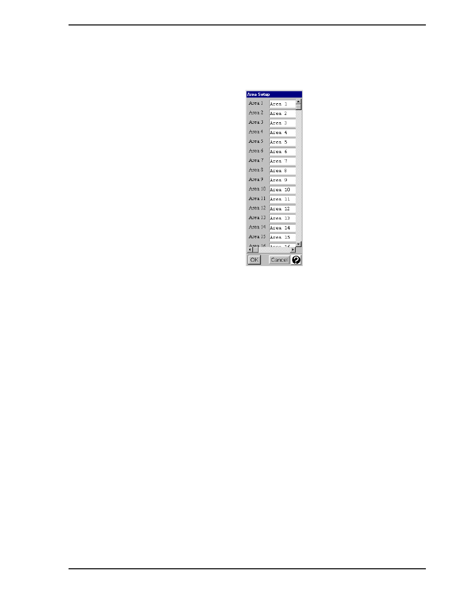2 event bit configuration, Figure 2-15. area setup display | Micromod Micro-PWC: 53PW6000 MicroPWC Configuration Guide User Manual | Page 53 / 368