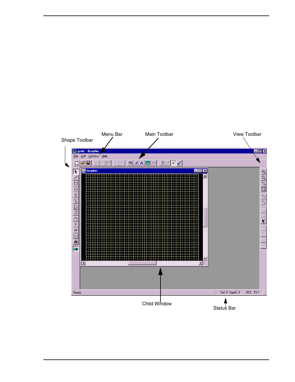 2 creating models, Figure 4-1. grafx editor display | Micromod Micro-PWC: 53PW6000 MicroPWC Configuration Guide User Manual | Page 99 / 368