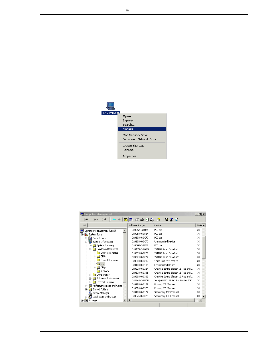 3 determine i/o address for supervisor board, 1 windows 2000 professional, Section 3.3 | Micromod Micro-PWC: 53PW6000 MicroPWC Installation and Setup Manual User Manual | Page 25 / 80