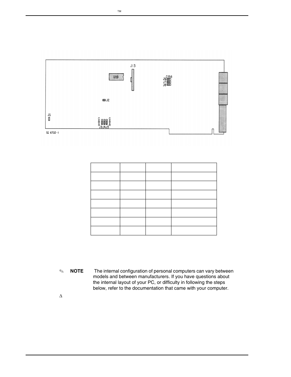 5 inserting the supervisor board, Figure 3-3. jumper settings, supervisor board, Figure 3-3 | Micromod Micro-PWC: 53PW6000 MicroPWC Installation and Setup Manual User Manual | Page 28 / 80