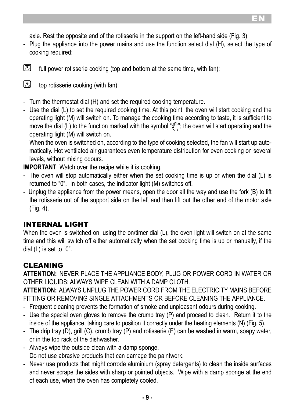 ARIETE Bon Cuisine 520 User Manual | Page 11 / 58