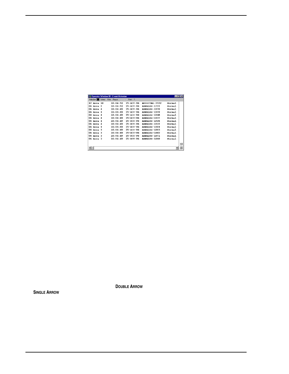 4 event historian, 1 accessing the event historian, 2 scrolling the event historian | Figure 9-4. event historian display, Section 9.4, event historian | Micromod Micro-PWC: 53PW6000 MicroPWC Operators Manual User Manual | Page 106 / 174