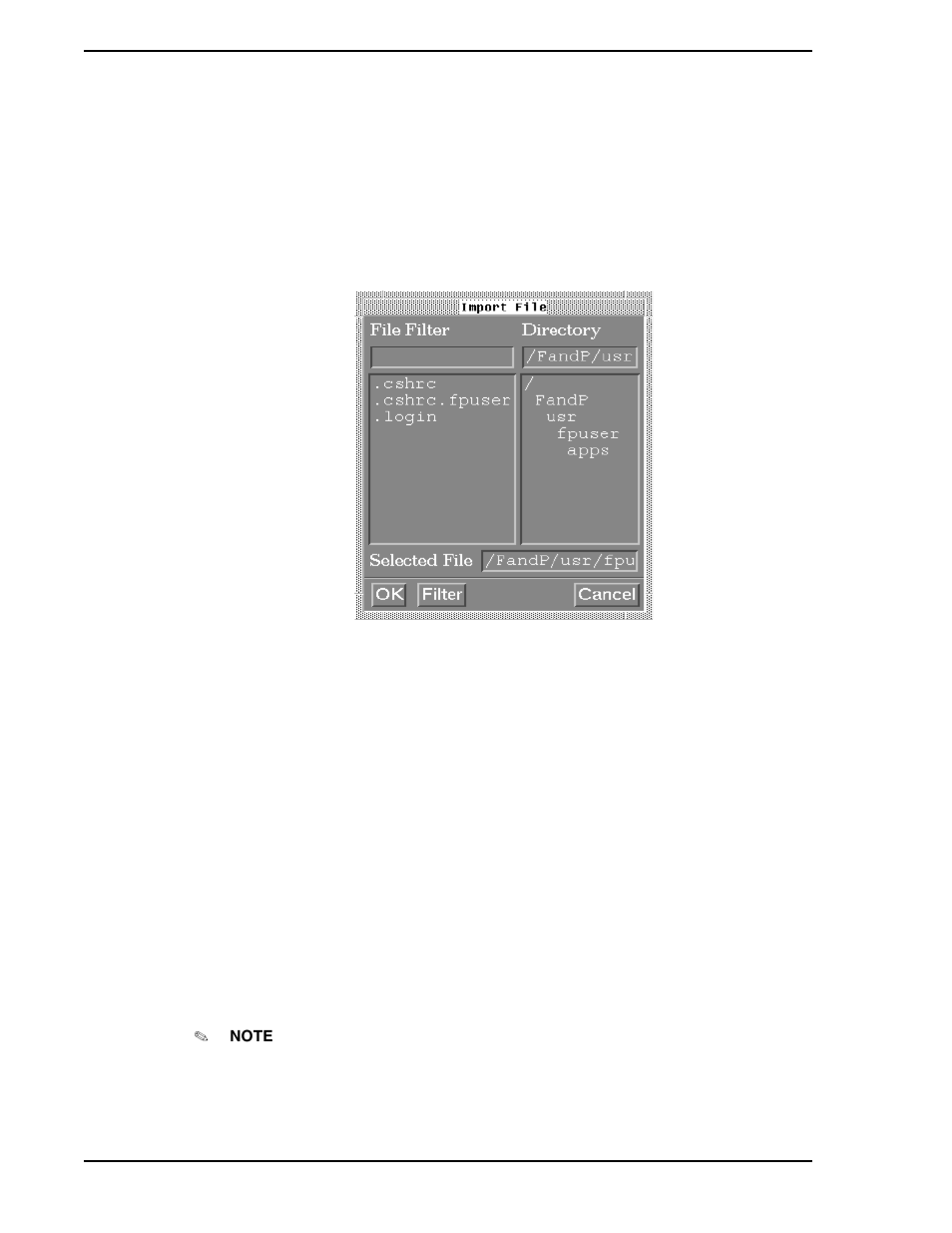 2 clear user help information, 3 import user help information, 1 the file filter text entry box and list boxes | Figure 11-31. import file window | Micromod Micro-PWC: 53PW6000 MicroPWC Operators Manual User Manual | Page 146 / 174
