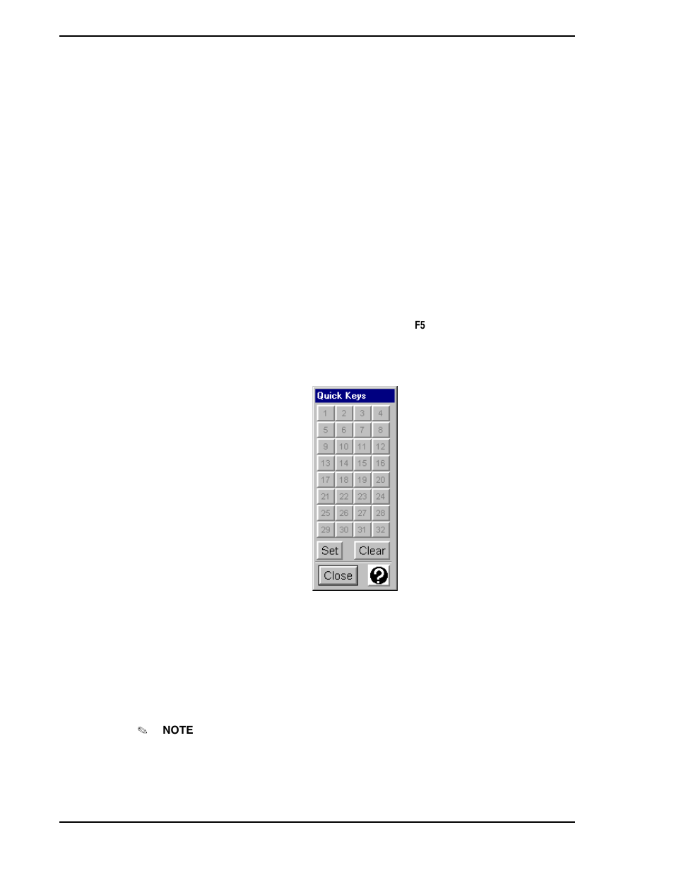 11 quick keys, 1 accessing the quick keys feature, Figure 11-32. default quick keys keypad display | Section 11.11, quick keys | Micromod Micro-PWC: 53PW6000 MicroPWC Operators Manual User Manual | Page 148 / 174
