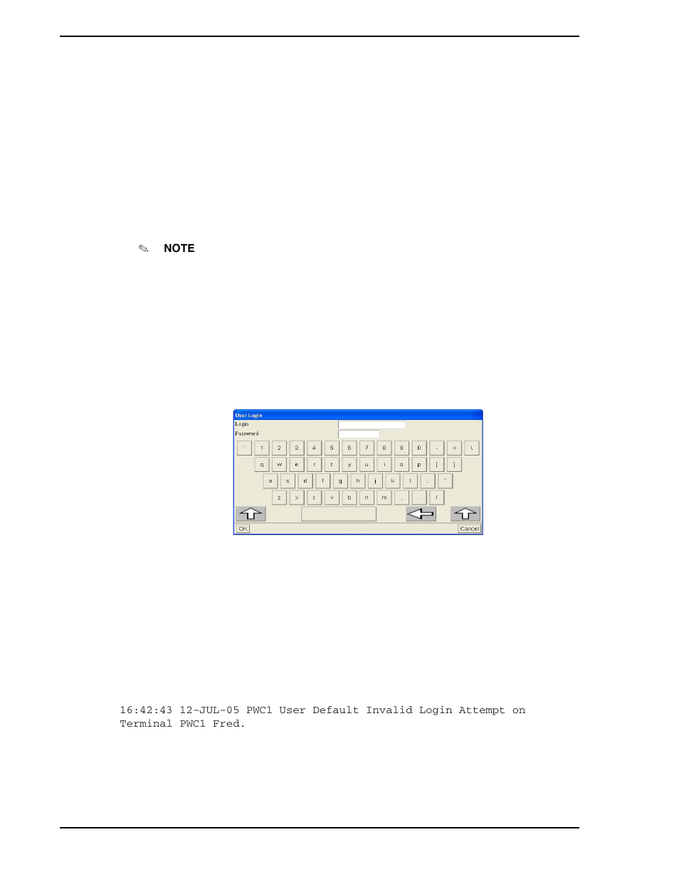 2 logging in, Figure 3-1. user login window | Micromod Micro-PWC: 53PW6000 MicroPWC Operators Manual User Manual | Page 36 / 174