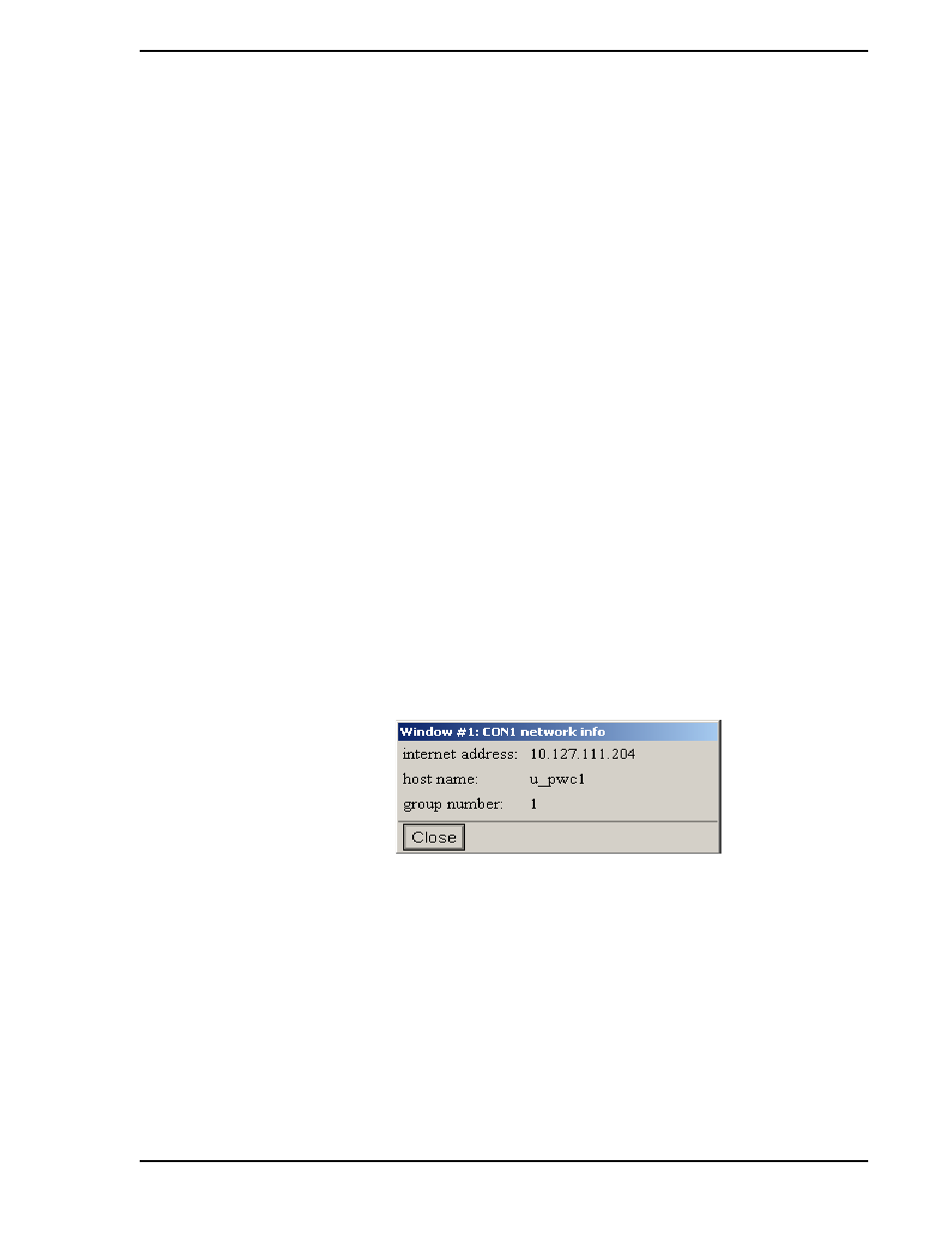 2 info menu, 1 network info, Figure 3-8. network info window example | Micromod Micro-PWC: 53PW6000 MicroPWC Operators Manual User Manual | Page 47 / 174