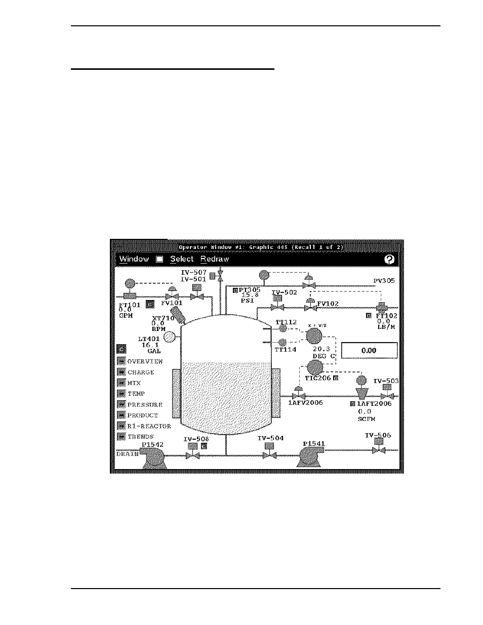 0 using graphic displays, 1 introduction, 0 - using graphic displays | Figure 7-1. typical graphic display, Section 7, Described in | Micromod Micro-PWC: 53PW6000 MicroPWC Operators Manual User Manual | Page 83 / 174