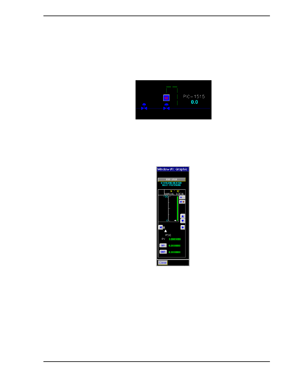2 control through graphics, Figure 7-4. control window, Section 7.2, control through graphics | Micromod Micro-PWC: 53PW6000 MicroPWC Operators Manual User Manual | Page 85 / 174