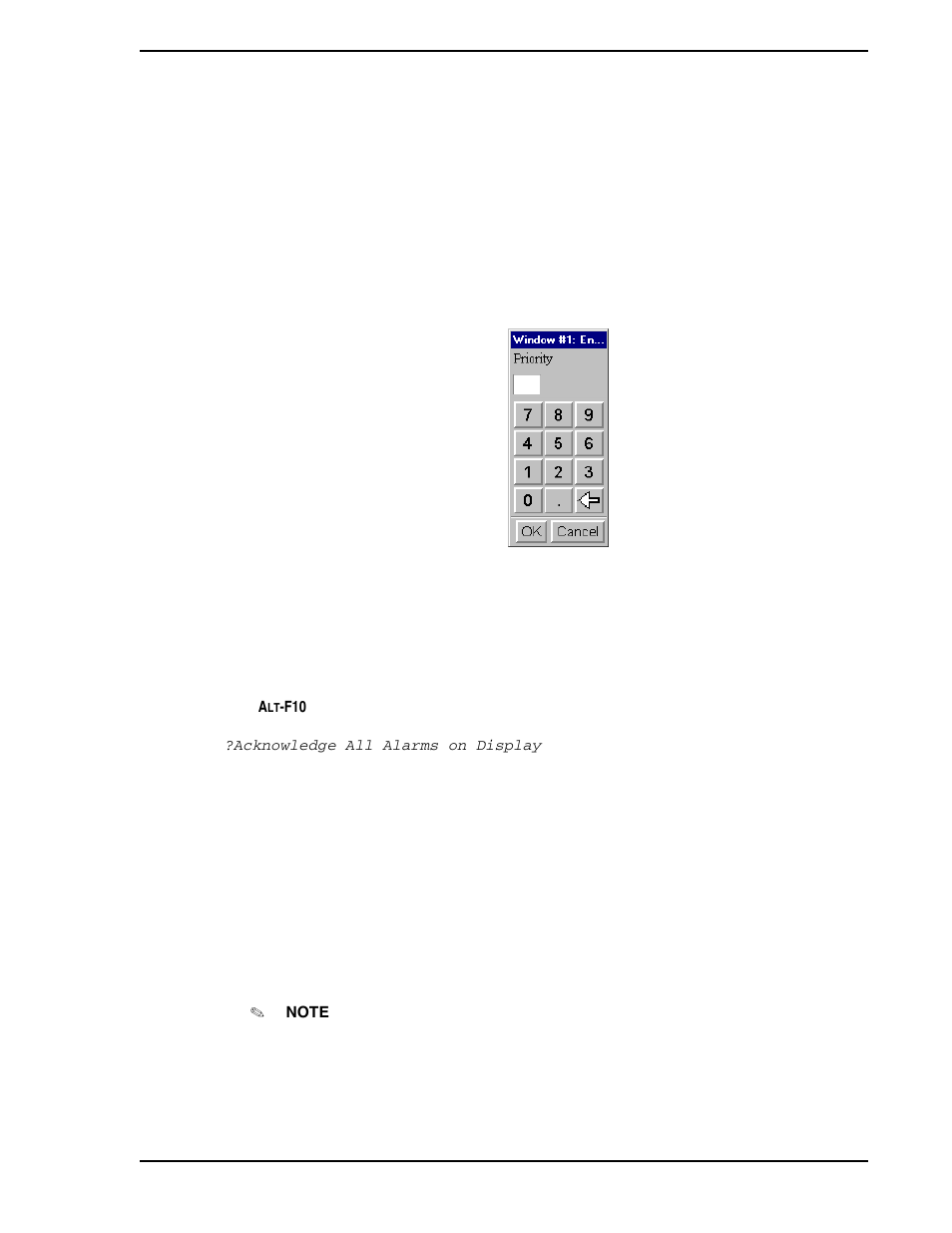 1 display vectoring from the alarm review display, Figure 8-2. number entry keypad | Micromod Micro-PWC: 53PW6000 MicroPWC Operators Manual User Manual | Page 95 / 174