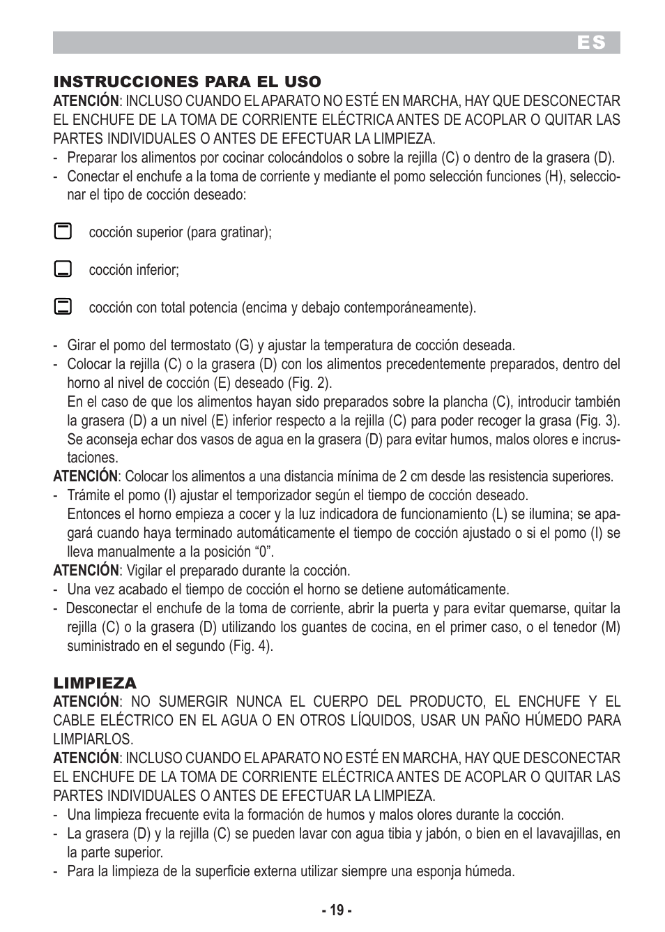 ARIETE Bon Cusine 180 User Manual | Page 21 / 46