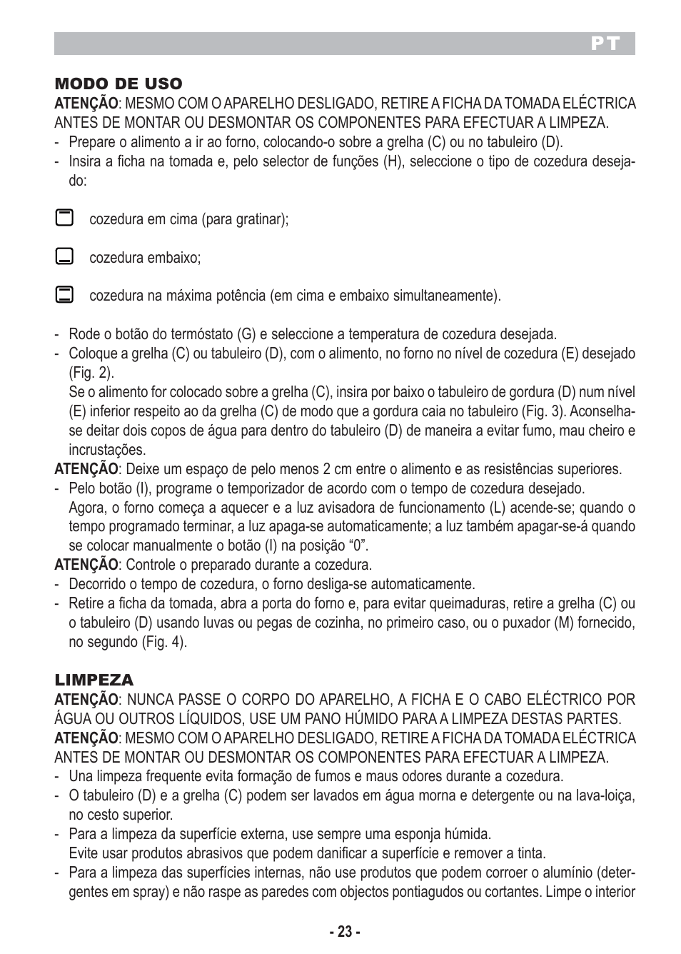 ARIETE Bon Cusine 180 User Manual | Page 25 / 46