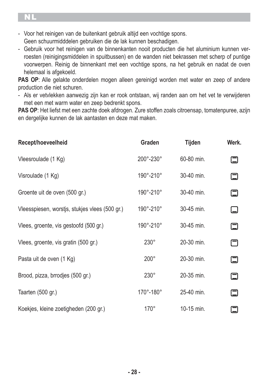 ARIETE Bon Cusine 180 User Manual | Page 30 / 46