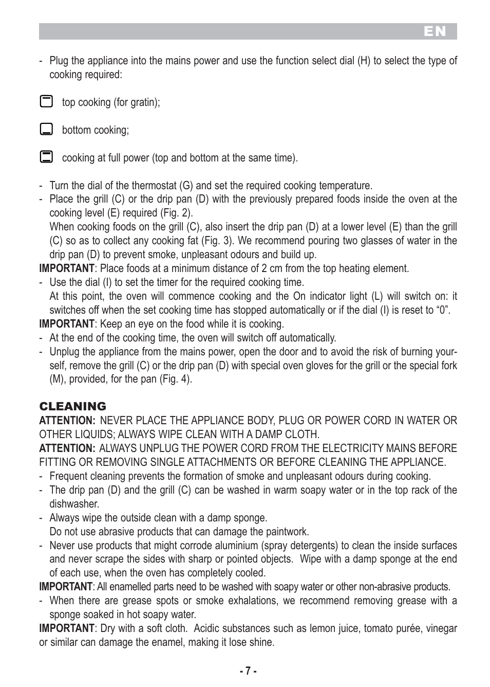 ARIETE Bon Cusine 180 User Manual | Page 9 / 46